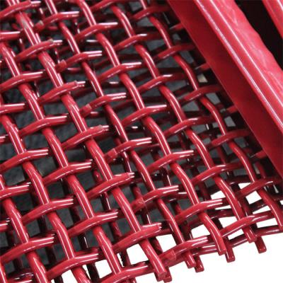 China 65mn Spring Wire Crimped Mesh Sand Hooked Vibrating Sieve Crusher Stone Te koop