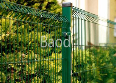 China Green Polyester Wire Mesh Fence , Easy Install Welded Security Fence Panels for sale