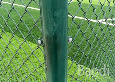 China Green Color Cyclone Chain Link Mesh Fence 1.5mm - 4mm Wire Packed In Roll for sale