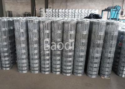China Cerca con bisagras galvanizada sumergida caliente del campo del nudo del cercado de alambre 330 pies de longitud en venta