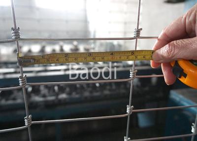 China Granja tejida nudo de la junta de bisagra que cerca en cerca de alambre de acero de la altura de Rolls de 0,8m a 1,8m en venta