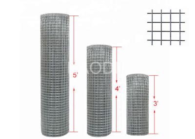 China Professional Welded Steel Wire Fabric Zinc Coated Layer Roll Height 3' 4' Or 5' for sale