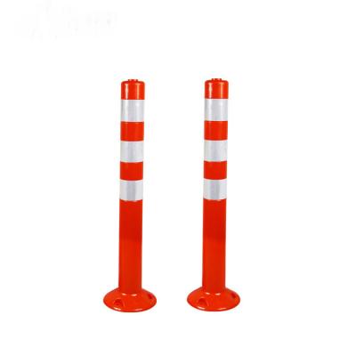 China 750mm PVC Road Safety Warning Post Flexible Plastic Delineator for sale
