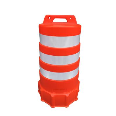 China Reflective Traffic Drum Construction Safety Barrels Channel Drum Barricade for sale
