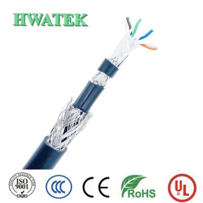 China Cable del remiendo de CAT5 2P BK 100BASE-TX, UTP, 50MHz, cobre desnudo puro, Snagless RJ4 22AWG, 35, cable de Ethernet de la serie de Fullboot en venta