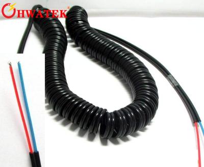 China High Flexibility Electrical Coiled Extension Lead Curly Cord Cable Custom Made for sale