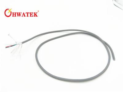China Stranded Bare Copper Servo Cable , Screened Encoder Cable With PVC Gray Outer Sheath for sale