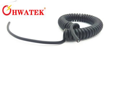 China UL arrollada espiral de encargo del cable de la flexión del alambre eléctrico y buena elasticidad certificada CUL en venta