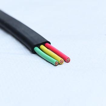 China Screened Flexible Electrical Flat Cable Multi Core With XLPE Sheath Oil Resistant for sale