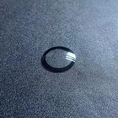 China Transparent Sapphire Optics Domed Sapphire Glass With Black Metalization for sale