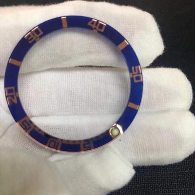 China Blue Silkprinting Round Flat 30-40mm Watch Bezel Insert for sale