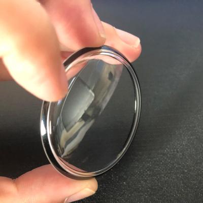 China Black Silkprinting 38mm Sapphire Box Crystal For High End Watches for sale