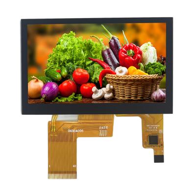 中国 4.3inch 800x480 Ipsの容量性タッチスクリーンST7262 350明るいTFT LCDの表示モジュール 販売のため