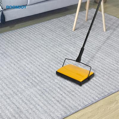 China BOOMJOY Carpet Sweeper Home Cleaning Hand Push Carpet Manual Roller Brush Magic Sweeper Broom for sale