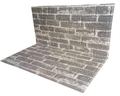China HOT Selling Modern Brick Design 70*77cm PE 3D PE Foam Wallpaper for sale