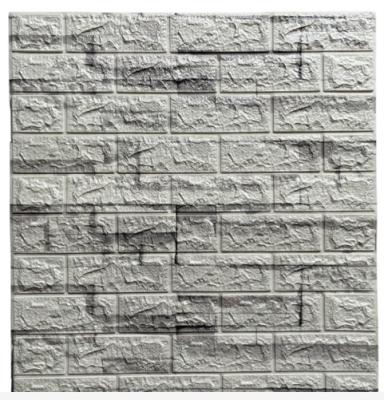 China Modern Brick Design Home Decor 3D PE Foam Wall Sticker for sale