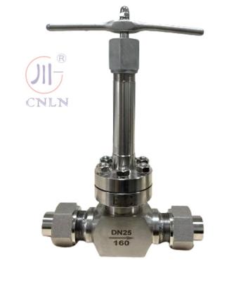 China Manual Butt Weld Cryogenic Globe Valve Short Stem For Cryogenic Tank DN40 for sale