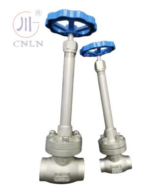 China Manual Long Stem Cryogenic Globe Valve For Cryogenic Storage Tank / Liquid Gas / Skid for sale