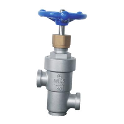 China SS 304 316 3 Way Globe Control Valve Cryogenic Operated By Handwheel for sale