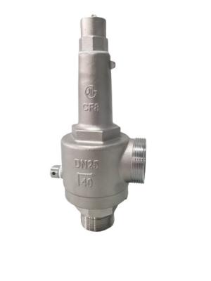 China DN25 Spring Direct Acting Full Open Cryogenic Safety Valve for sale