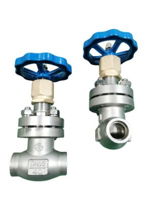 China Short Stem SS304 SS316 DN10 To DN100 Low Temperature Valves for sale