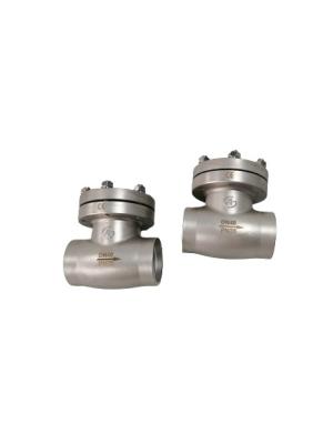 China DN40 PN25 Weld Connection Cryogenic Swing Check Valve Stainless Steel SS304 for sale