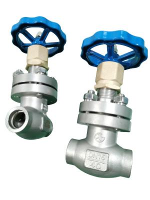 China DN25 PN40 Low Temperature Valve Socket Weld Globe Valve in LNG LO2 for sale
