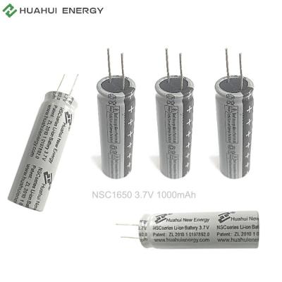 China High Density Lithium Ion Battery 3.7v 1000mAh 3C Rechargeable Battery Cell NSC1650 for sale