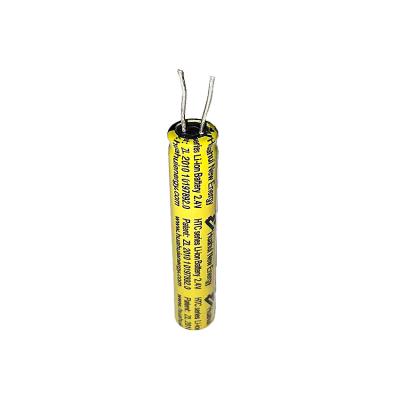 China Yellow 2.4V 60mAh LTO Battery Cell HTC7240 Lithium Titanate Oxide Cells for sale