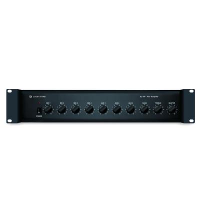 China MIC1 overrides other input signals with 0~30 dB attenuation Lucky Tone Analog PA controls for audio and paging system with audio mixer in preamplifier powered en venta