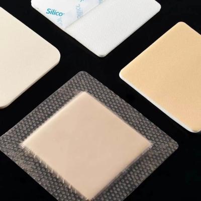 China Sterilization Soft Silicone Foam Dressing Wound Care CE High Absorption for sale