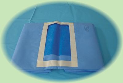 中国 Blue Sms Three Layers Ce Sterile Disposable Surgical Drapes For Hospital Clinic 販売のため