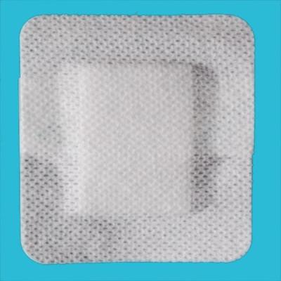 China Spunlace Nonwoven Square Self Adhesive Wound Dressing 5*5cm Island Composite for sale
