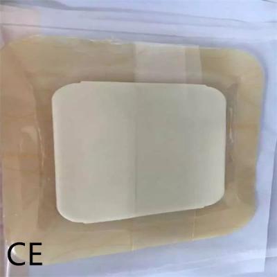 China Bordered Silicone Adhesive Dressing Soft Wound Bed Sore Dressing Pad 10*10cm for sale