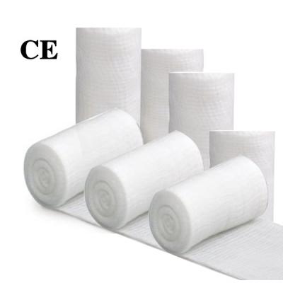 China Breathable Antimicrobial Adhesive Dressing Roll Surgical Gauze Roll Nonwoven for sale