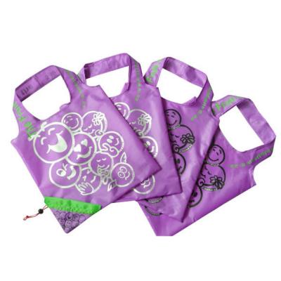 China Customized high quality recycle polyester fold bag for promotion, reusable shopping bags, business gift for sale