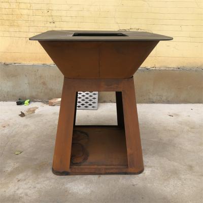 China CE Outdoor Corten Steel Cooking Smoker Grill BBQ for sale