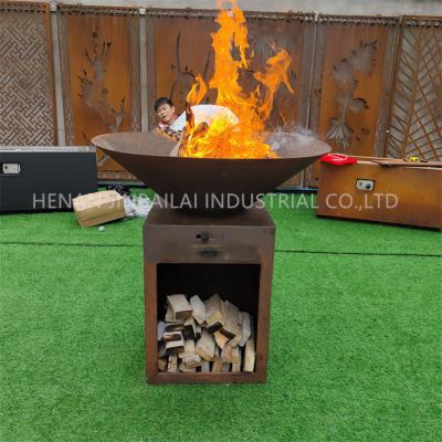 中国 OEMによって酸化させるBrasero Cortenの鋼鉄BBQは木炭Bbqのグリルを焼く 販売のため
