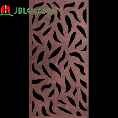 Китай 2mm Corten Steel Garden Screens Irregular  Laser Cut Decorative Panels 38x15cm продается