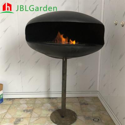 China 2mm 3mm Ethanol Fire Pits Indoor Round Free Standing Decorative Fire Pit 800mm for sale