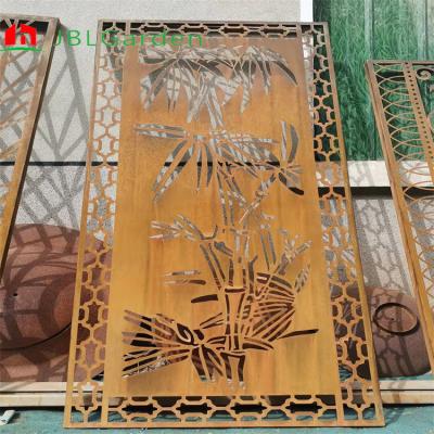 China Laser Cut Decorative Corten Steel Garden Panels Multifunctional Weathering Resistant for sale