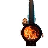中国 90cm 100cm Ceiling Suspended Fireplace Log Burners Rust Resistance 販売のため