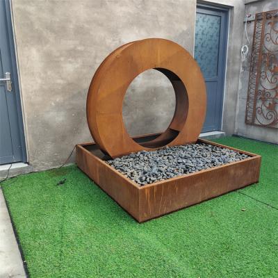 China SGS Decorative Outdoor Corten Steel Rain Curtain Water Feature 2mm Thick for sale