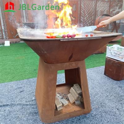 China ISO9001 D1000mm Commercial Charcoal Bbq Grill Smoker Customized for sale
