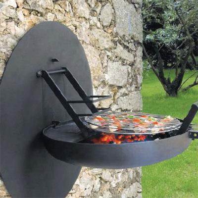 Chine Fold Hanging  Steel BBQ Grill  Garden Portable Barbecue Grill Wall Installation à vendre