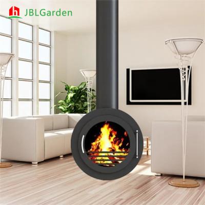 China Wood Burning Stove Heating Suspended Rotating Fireplace Corten Steel for sale