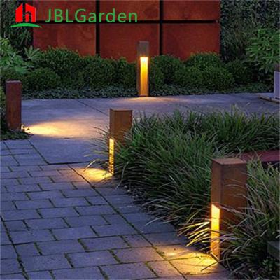 China Home Decoration Garden Lights Corten Steel Light Box 200cm Length With Solar Energy for sale