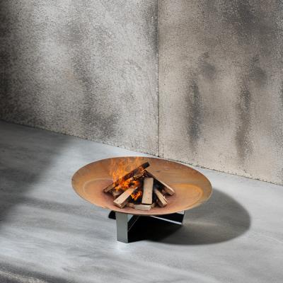 China Corten Steel/Weathering Steel Manual Fire Pits for Outdoor Use Garden Decoration Outdoor Firepit Bowl for sale