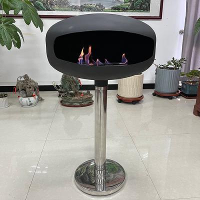 China Manual Ignition Ethanol Freestanding Fireplace Carbon Steel And Stainless Steel for sale