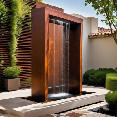 China Pond Corten Steel Waterfall Blade Cascade Personalize Space Customizable for sale